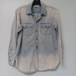 Madewell Light Wash Denim Chambray Shirt, Women's Small